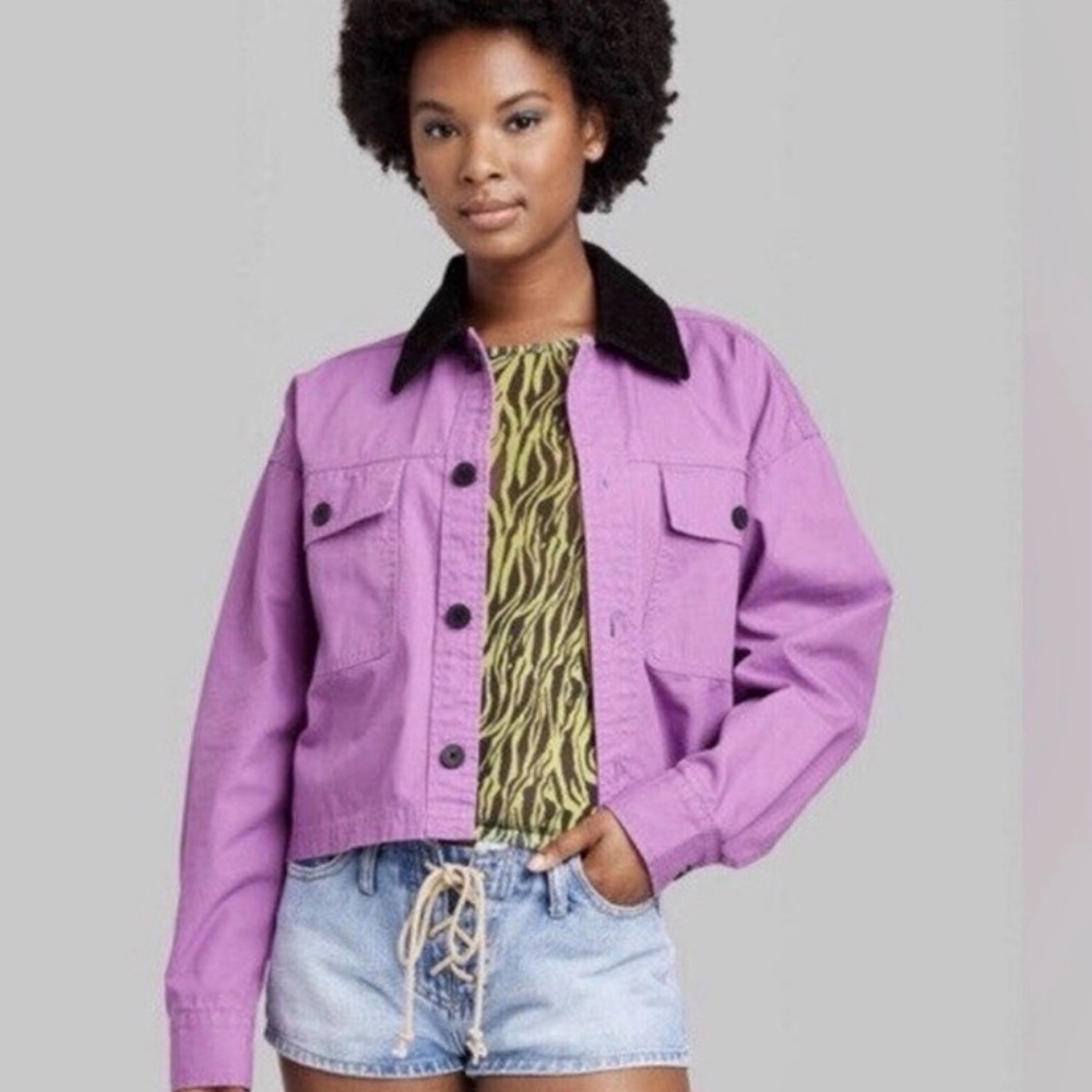 Wild Fable Vibrant Purple Utility Jacket.
PTP 25”. Length 21” - Picture 3 of 7
